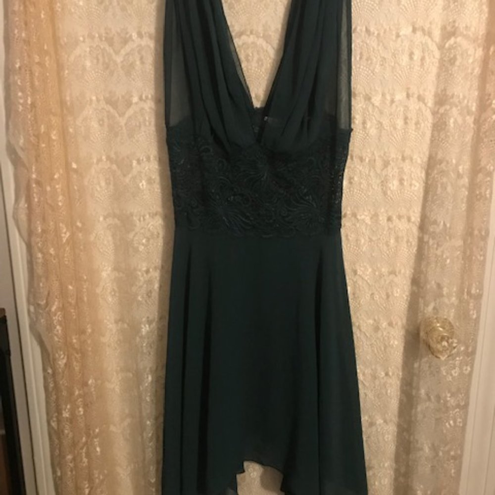 Vintage Victoria's Seret camosole lingerie S-- Forest Green
